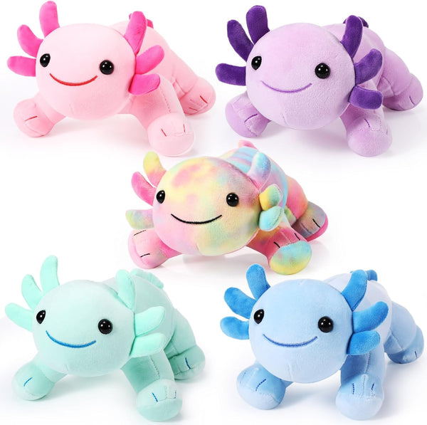 Libima 5 Pcs 12 Inch Axolotl Plush Toys, Cute Soft Stuffed Animal