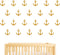 Nautical Anchor Wall Decal - Removable Vinyl Stickers for Baby Kids Bedroom Nursery Decoration A07 (Dumb Gold)