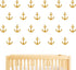 Nautical Anchor Wall Decal - Removable Vinyl Stickers for Baby Kids Bedroom Nursery Decoration A07 (Dumb Gold)