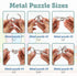 LESONG Brain Teasers - 9 Pack Metal and Wooden Puzzles for Kids and Adults, IQ and Logic Test Games