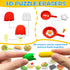 LanMa 70PCS Cute Food Erasers Set for Kids, Fruit Desserts Cake Puzzle, Classroom Prizes Party Gifts