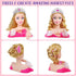 Cleboen Playset 3 4 5 6 7 8+ Hair Styling Doll Head Makeup Kit for Girls Toys - Kids Hair Salon Pretend with Hairdryer