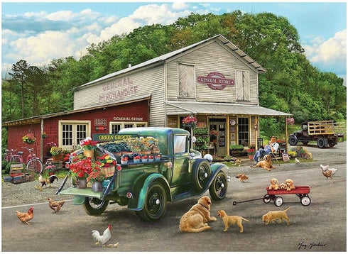 Cobble Hill 1000 Piece Puzzle - General Store - Sample Poster Included