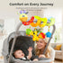0-6-12 Carseat Toys Hanging for Babies Months, Crib Toy Hanging Plush Spiral Car Seat Toy, with Rattle, Teether