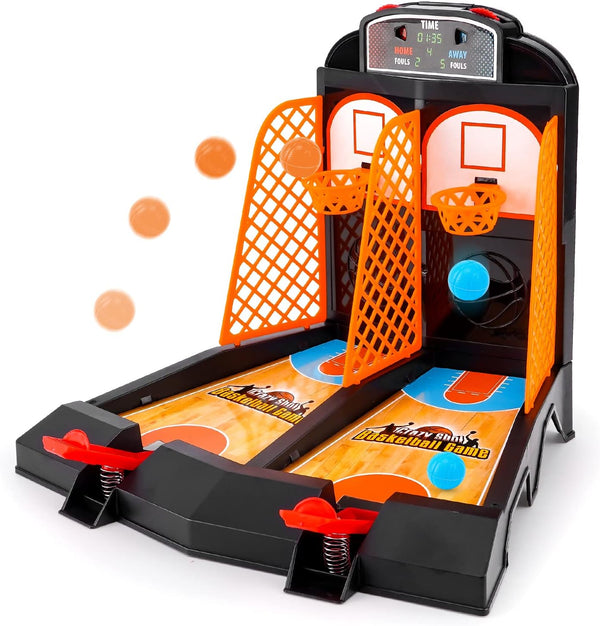 Mini Basketball Game, Tabletop Basketball Toys for Kids and Adults, Desktop Games for Office Stress Relief
