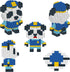 Larcele Micro Building Blocks Animal Set, DIY Mini 3D Building Toy Bricks, 339 Dots KLJM-10 Police Panda