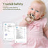 CAHILON 2 Pack 0-6 6-12 Baby Teething Toys Months, Adjustable Anti Dropping Wrist Teething Mittens, Food Grade Silicone