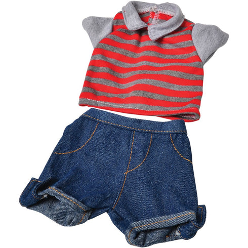 Constructive Playthings GAN-61 Washable Clothing for 12-14 Inch Baby Dolls, Set of 4
