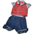 Constructive Playthings GAN-61 Washable Clothing for 12-14 Inch Baby Dolls, Set of 4