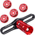 17mm Wheel Nuts & Wheel Wrench Tool for Traxxas Maxx WideMaxx E Revo 2.0 Summit T Maxx RC Monster Truck Red