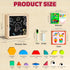 Set 248 4-8, 4 5 6 7 8 Wooden Magnetic Pattern Block with Cards & Pen, Pcs Montessori Creative Magnetic Puzzle Toys
