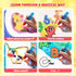 2 Packs 3-5, 28 JoyCat Reusable Water Coloring Book for Toddlers Pages Alphabet & Number Tracing Magic Water Drawing