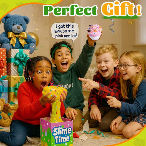 10-12, 5.29 Oz BS004-Apple WATERELF Butter Easter Eggs Scented Slime for Girls Easter Basket Stuffers Big Slime