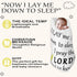 Peryiter Plush Baby Blanket for Baptism Gift, Dotted Backing, Scripture Quote Blanket for Newborn Boy Girl, 30" x 40"