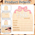 Piriuuo 5.9in 3D Hello World Newborn Sign, Welcome Baby Sign- Pink Bow Birth Announcement Sign for Hospital Hello World