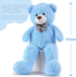 MorisMos Giant Teddy Bear, 47 Inch Big Plush Stuffed Animal for Girlfriend, Christmas, Valentine's Day, Blue