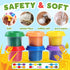 Sets 4-8, 4-6 PLAY Farm Animals Clay for Kids Ages Color Dough Kit with Animal Molds, Non-Toxic & Safe Toys Gifts