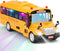 Cdymkf Yellow School Bus Toy for Kids1/16 Scale Interactive Friction-Powered Car with 4
