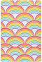 KICPOAY Fitted Crib Sheets Colorful Rainbow Stretchy Portable Playard Sheets for Baby Toddler,