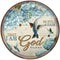 Bible Verses Christian Gifts Round Wooden Puzzles, 150 Pieces Jigsaw Educational Toys for Home Decor