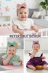 Set Baby Cotton Muslin Bibs and Bow Headbands