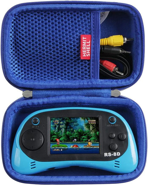 Hermitshell Travel Case for EASEGMER Kids Handheld Video Game Player (Blue)