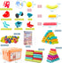 Magnetic Blocks Kids Toys, 64Pcs Large Magnetic Building Sticks for STEM Learning, Includes 2 Cars