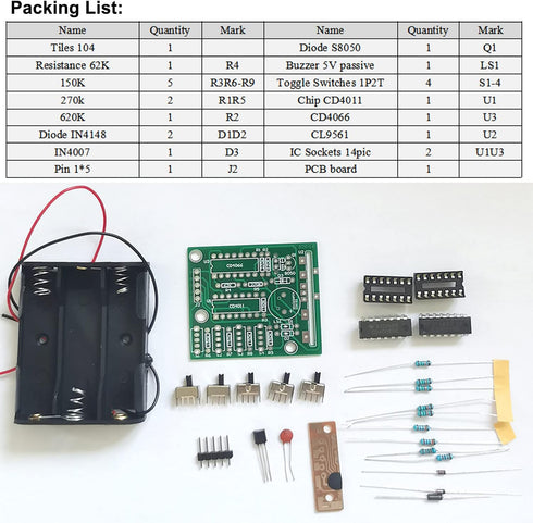 Electronic DIY Kits 16 Music Box Soldering Practice Kit for Teens and Adults, Great Gift for Thanksgiving