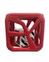 Pack: Malarkey Kids Holiday Gift Munch Mitt and Chew Cube Duo - Perfect Teething Treats for Babies and Toddlers - Red
