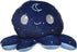 TeeTurtle 4 Inch Reversible Plushie, Cute Kawaii Blue Day and Night Octopus, Soft Stuffed Animal