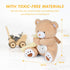 BEREST Baby Sleep Soother Bear, Mom's Heartbeat & Lullabies White Noise Machine, Nursery Decor Night Light Projector