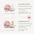 6-18 2-Pack FRIGG Daisy Natural Rubber Baby Pacifier | Made in Denmark | BPA-Free (Baby Pink/Soft Lilac, Months)