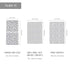 Set Changing Pad Cover and Crib Sheet Bundle (Grey Abstract Stripes and Dots Print)
