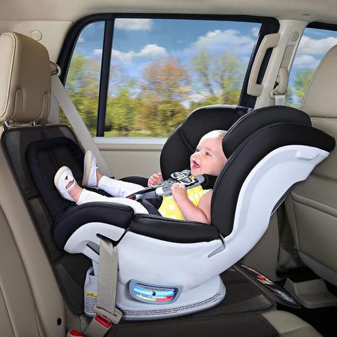 Car Seat Protector, 1 Pack, Thickest Padded 600D Fabric, Waterproof, Durable, Anti Slip Backing, Child Seat Protection