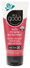All Good Baby & Kids Sunscreen Lotion for Face & Body - SPF 30, UVA/UVB Broad Spectrum, Zinc Oxide, Water Resistant, 3
