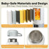 17 OZ 98F -131F, Portable Bottle Warmer for Travel, Fast Heating Milk Warmer On The Go, Water Warmer for Breast Milk