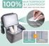 Gemdom Pack, 6 Breast Cooler Travel Bag with Ice Fits Baby Bottles, Insulated Bottle Storage Cooler Bag, Double Layer