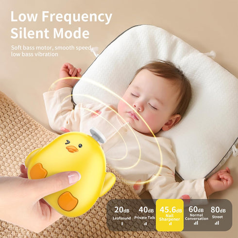 GEREFET Set 6 1 1 Baby Nail File Electric, Gentle Rechargeable Baby Nail Clippers Grooming Kit Manicure for Infant