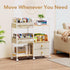 3 BBLIKE Diaper Caddy Organizer with Hanging Rack - Tier Rolling Baby Storage Cart with Drawers and Side Pockets