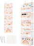 Clastyle Boho Rainbow Baby Clothes Diaper Over the Door Organizer Kid Pink