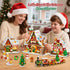 2025 Set 24 Countdown 12+ INSOON Advent Calendar Gingerbread House Mini Building with Light, Days Christmas Village