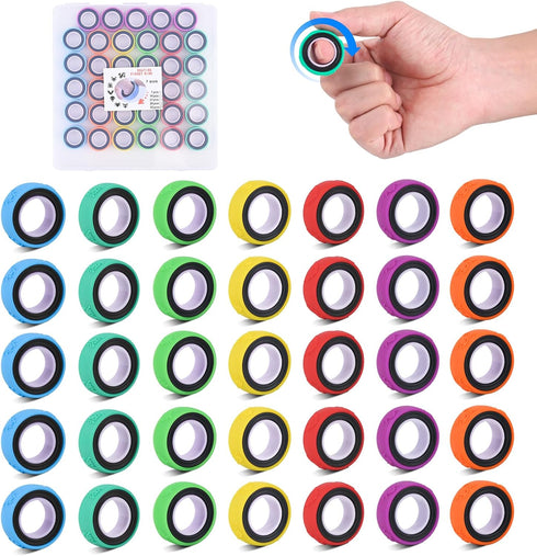 Little worm Finger Spinner Rings for Kids, Sensory Fidget Toys - Quiet Spinning &