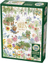 Cobble Hill 1000 Piece Puzzle - Save The Bees with Sample Poster Included