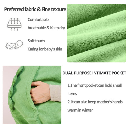Baby Carrier Cover Stroller Cover,Newborn Hooded Stretchy Cloak,Soft Kangaroo Hoodie for Mom Baby,Suit for All Seasons