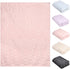 BYKOSY 5 30"x40" Pcs Baby Blanket Heart Checkered Ultra Soft Gift-Ready Plush for Newborns, Nursery & Stroller Beige