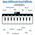 M SANMERSEN Kids Musical Piano Mat, Floor Keyboard Mat with 8 Instruments Sounds, Early Educational Toys for 1-5 Year
