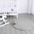 4040, Biloban Foam Play Mat Muslin One-Piece Crawling Mat for Baby & Toddler to Play on Floor, Non Slip, Grey
