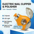 Calvoria Trimmer 3 Electric Nail Clippers, Safe Automatic Nail with LED Light & Speeds, Quiet USB Rechargeable Electric