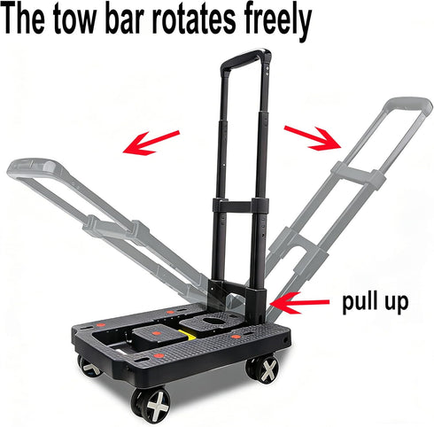 Car Seat Dolly for Airport - CarSeat Roller Cart Wheels for Airplane - Car Seat Travel Cart Carrier with Straps
