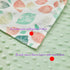 Carseat-30x40 Inches DuShow Leaf Baby Blanket for Girls - Ultra Soft Double Layer Minky Blanket with Dotted Backing